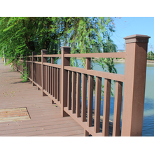 Wooden Decorative Material WPC Railing Balustrade High Quality Outdoor Stair Railings / Handrails Flooring